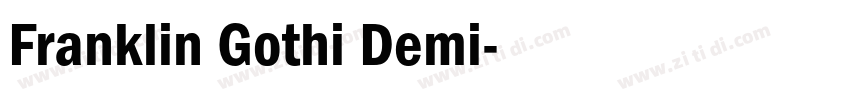 Franklin Gothi Demi字体转换